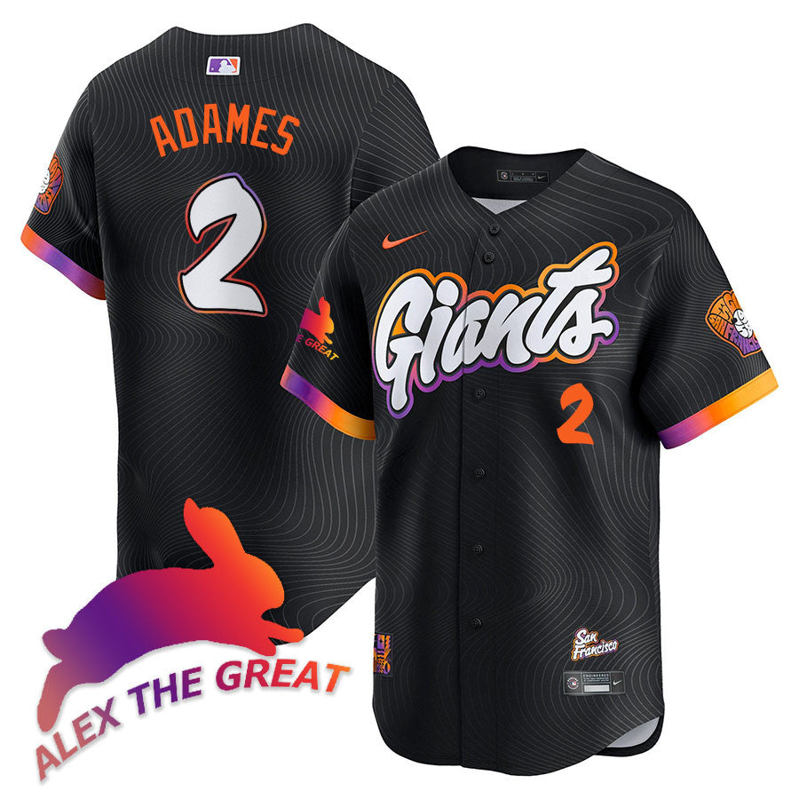 Men's San Francisco Giants "Alex the Great" Rabbit Memories 2025 Jersey - All Stitched