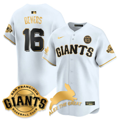 Men's San Francisco Giants "Alex the Great" Rabbit Memories 2025 Jersey - All Stitched