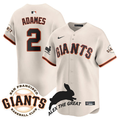 Men's San Francisco Giants "Alex the Great" Rabbit Memories 2025 Jersey - All Stitched