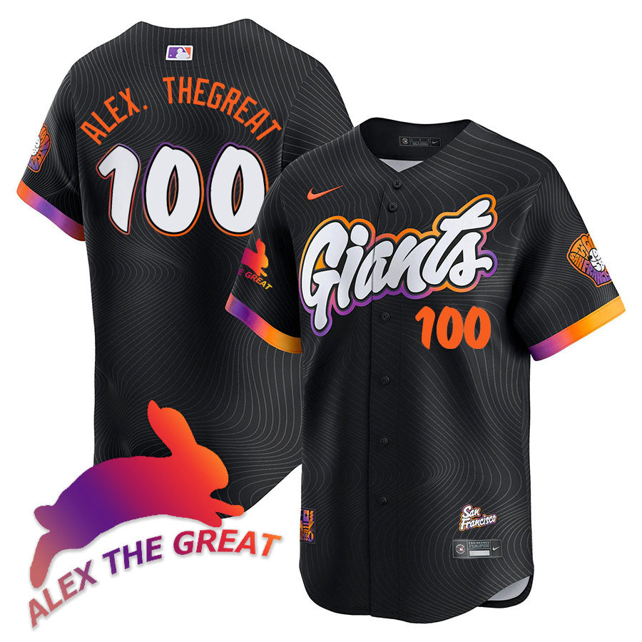 Men's San Francisco Giants "Alex the Great" Rabbit Memories 2025 Jersey - All Stitched