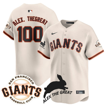 Men's San Francisco Giants "Alex the Great" Rabbit Memories 2025 Jersey - All Stitched