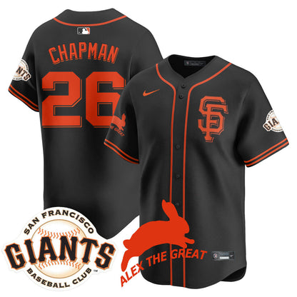 Men's San Francisco Giants "Alex the Great" Rabbit Memories 2025 Jersey - All Stitched