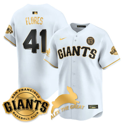 Men's San Francisco Giants "Alex the Great" Rabbit Memories 2025 Jersey - All Stitched