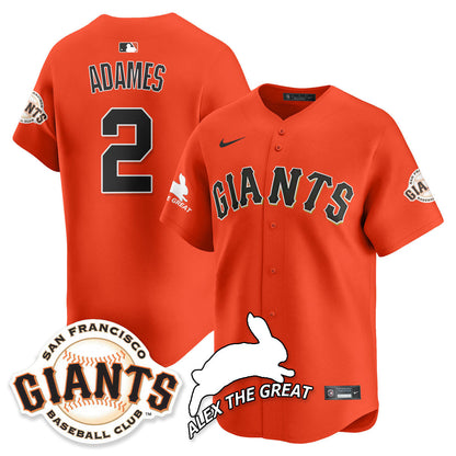 Men's San Francisco Giants "Alex the Great" Rabbit Memories 2025 Jersey - All Stitched