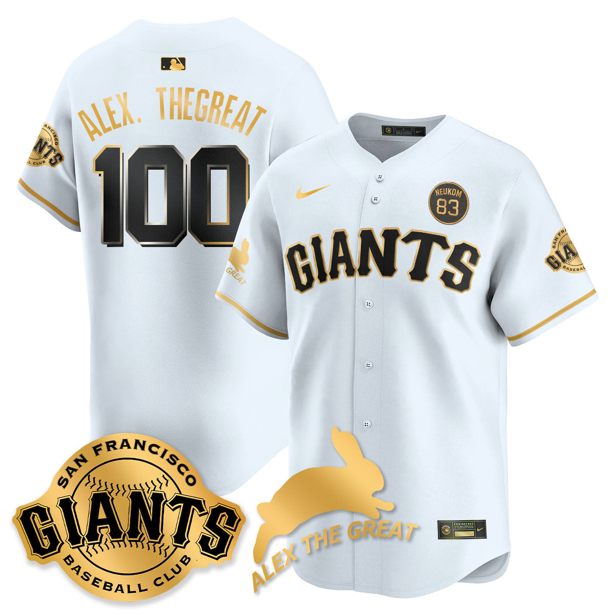 SF "Alex the Great" Rabbit Memories 2025 Jersey - All Stitched