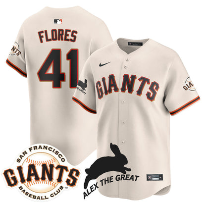 Men's San Francisco Giants "Alex the Great" Rabbit Memories 2025 Jersey - All Stitched