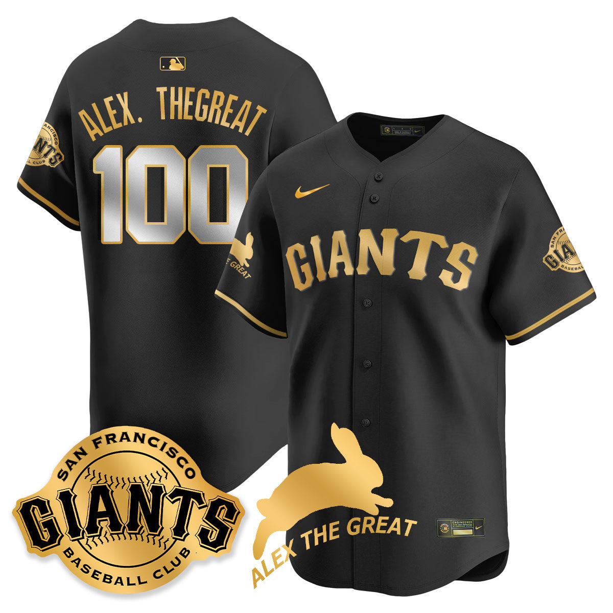 SF "Alex the Great" Rabbit Memories 2025 Jersey - All Stitched