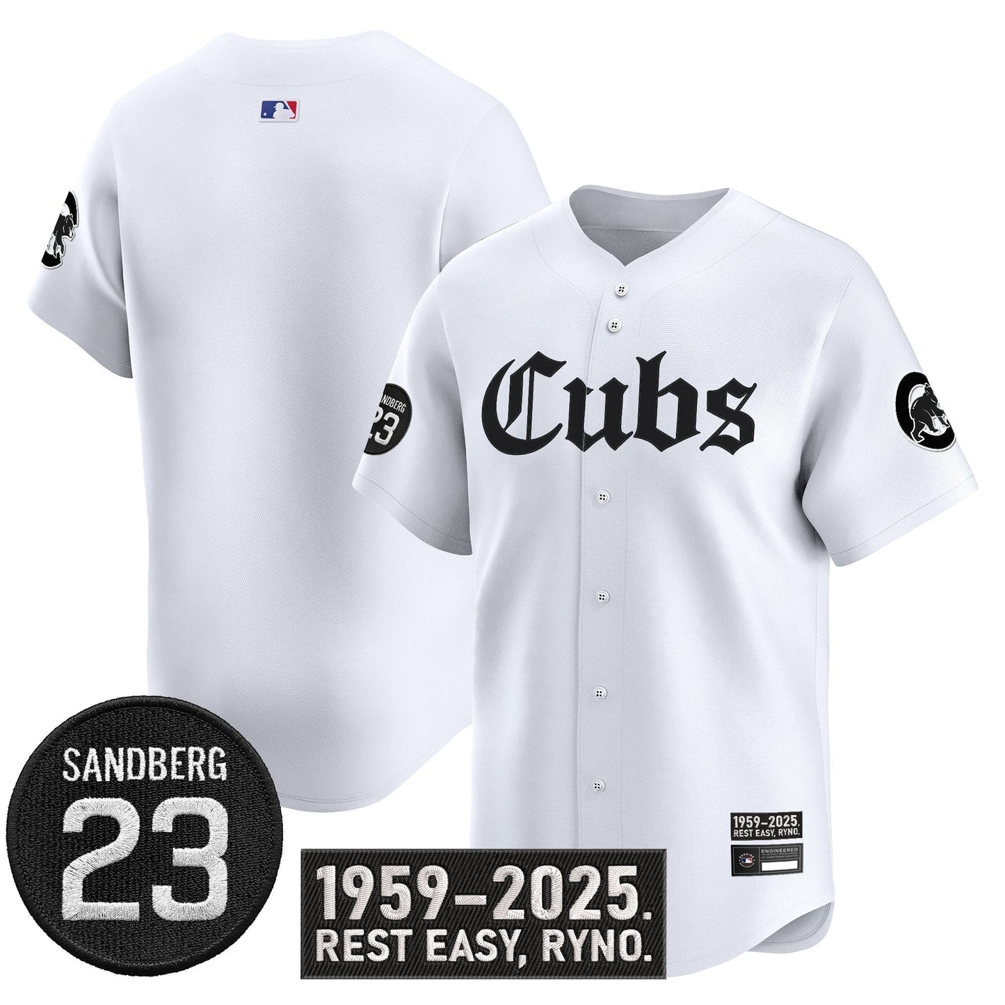 Men's Chicago Cubs 'Ryne Sandberg Tribute' Vapor Premier Limited Jersey - All Stitched