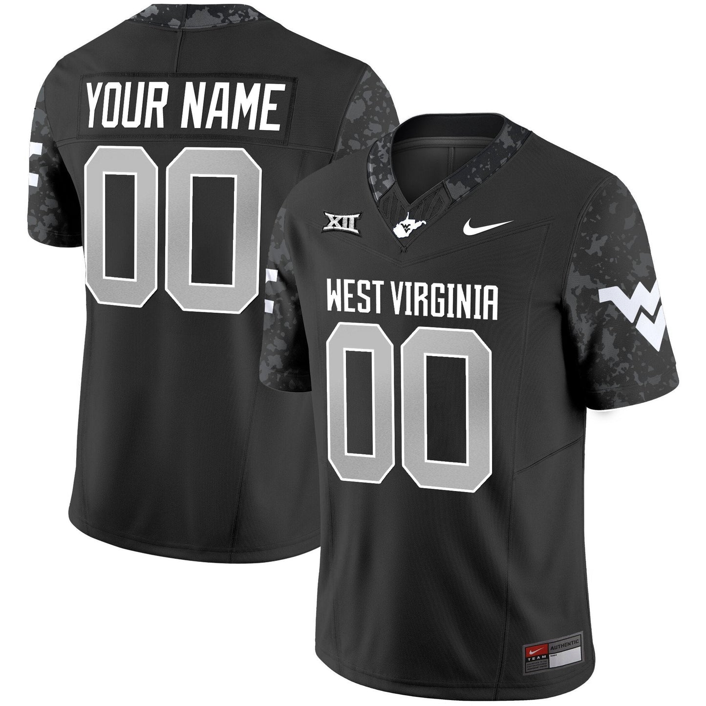 West Virginia Mountaineers 2025 Coal Rush Vapor Limited Custom Jersey - All Stitched