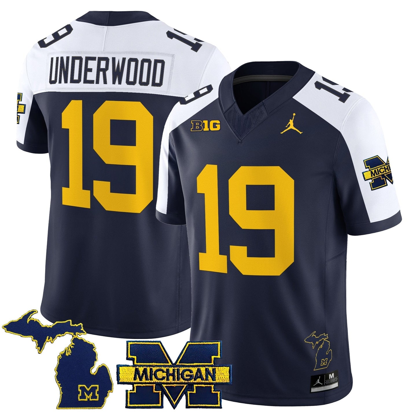 Men's Michigan Wolverines 2025 Vapor Limited Jersey - All Stitched