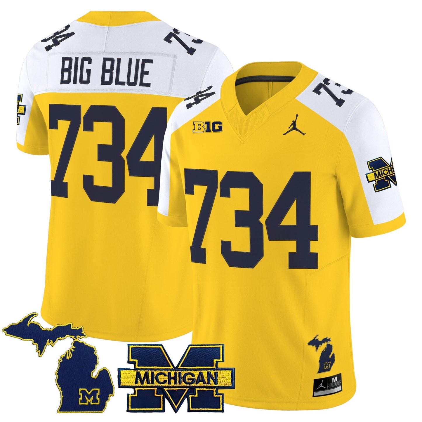 Men's Michigan Wolverines 2025 Vapor Limited Jersey - All Stitched
