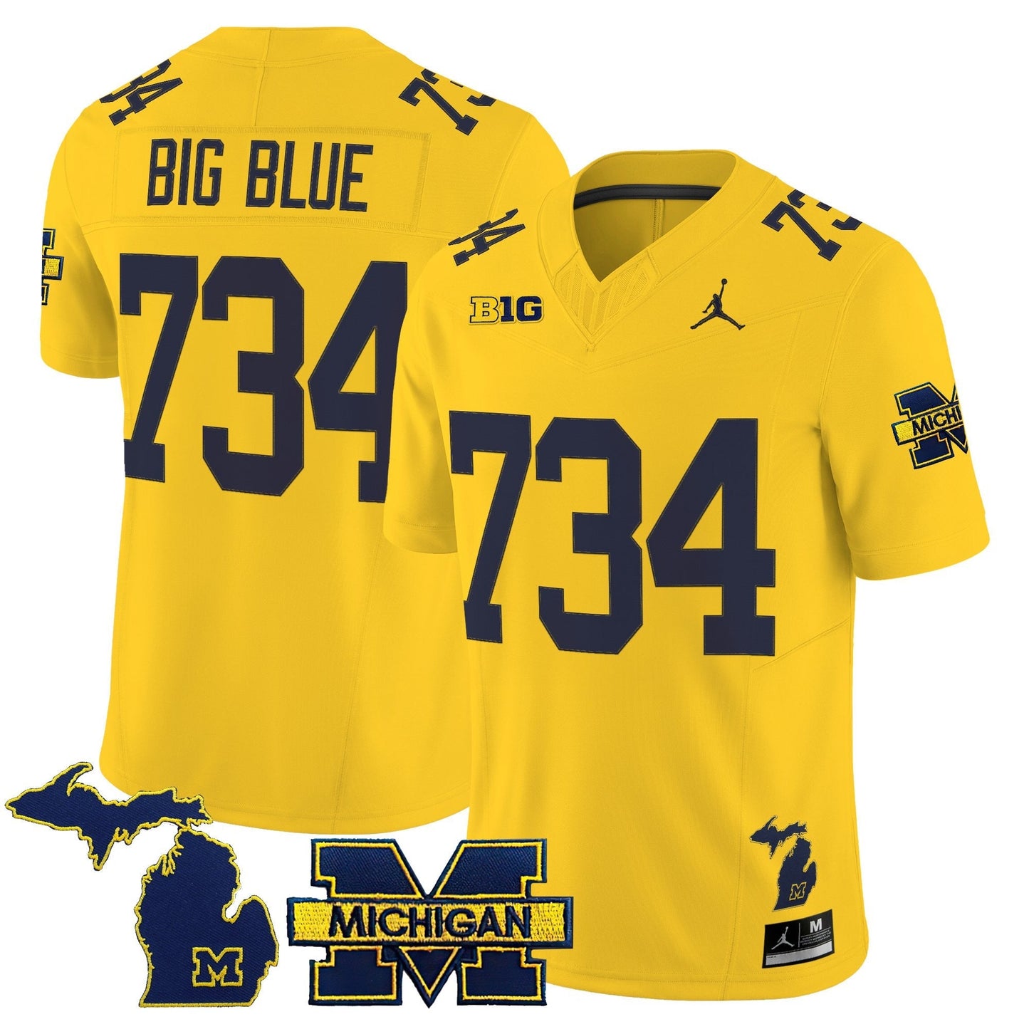 Men's Michigan Wolverines 2025 Vapor Limited Jersey - All Stitched
