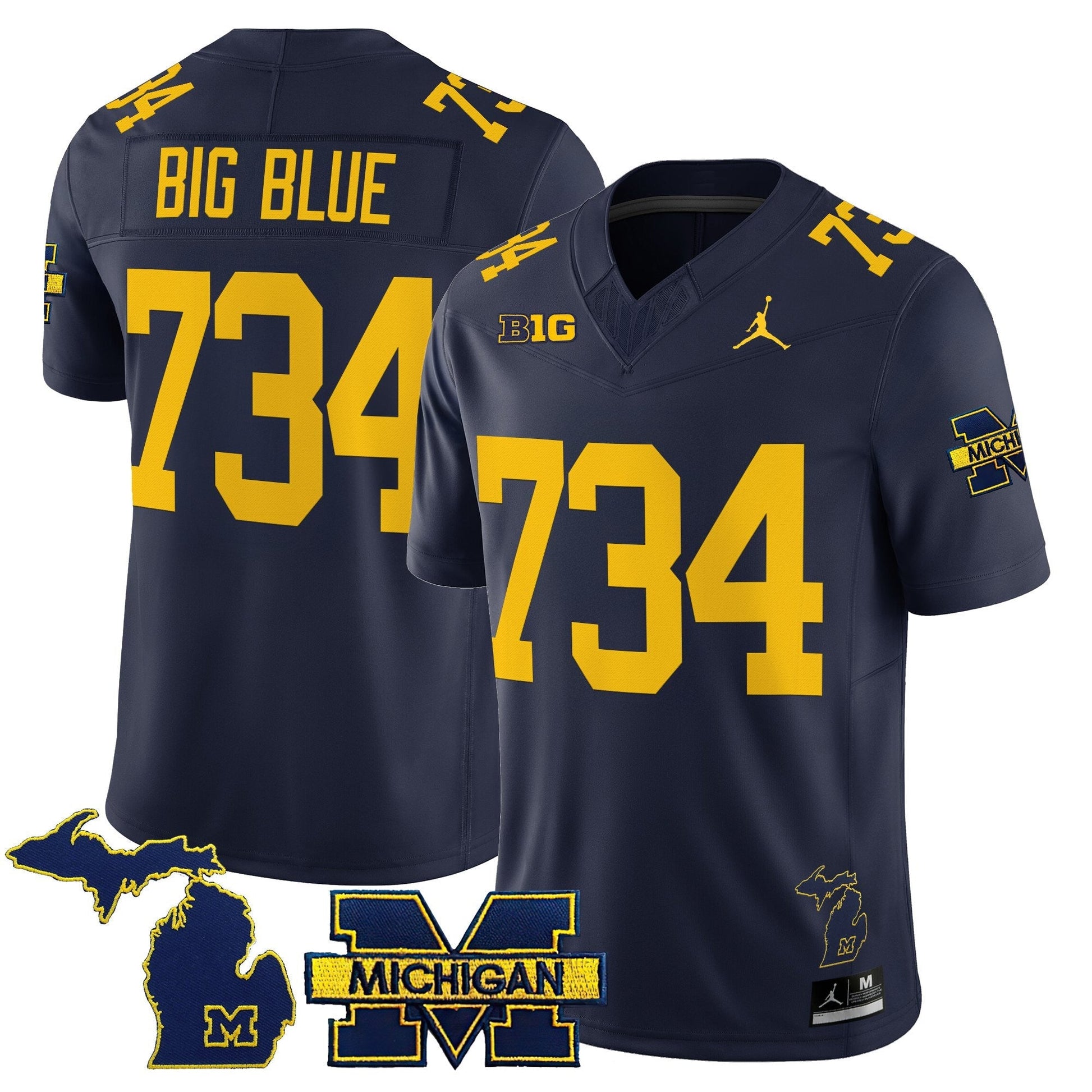Men's Michigan Wolverines 2025 Vapor Limited Jersey - All Stitched