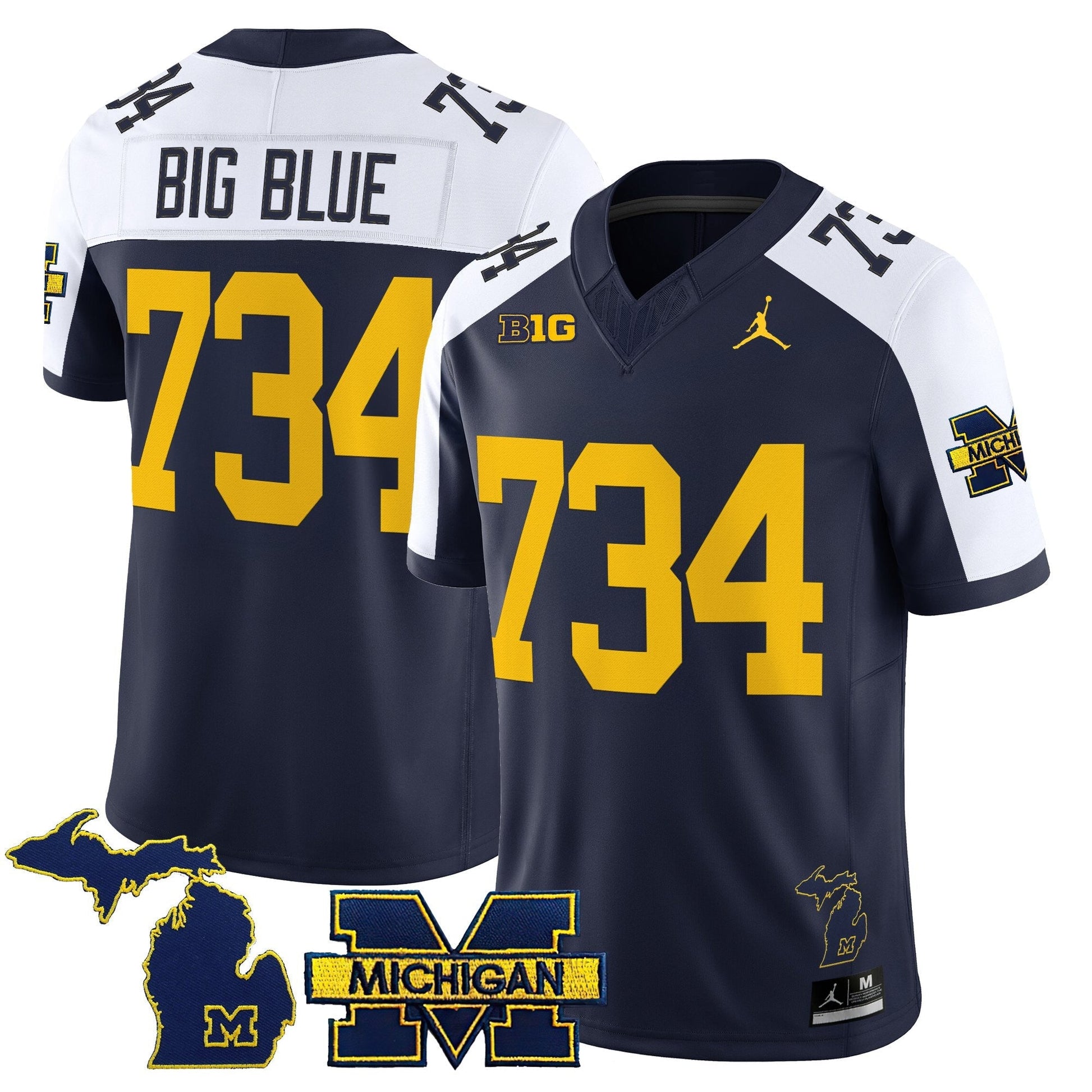 Men's Michigan Wolverines 2025 Vapor Limited Jersey - All Stitched