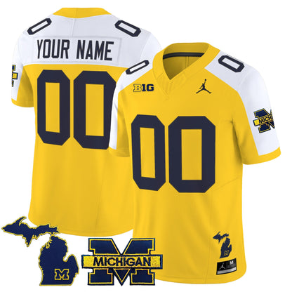 Michigan Wolverines 2025 Vapor Limited Custom Jersey - All Stitched