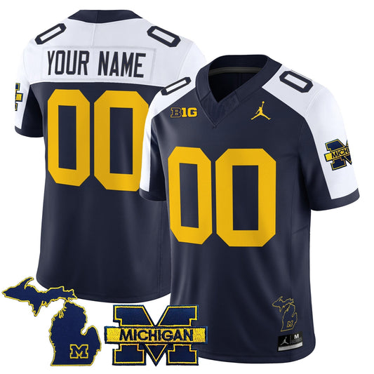 Michigan Wolverines 2025 Vapor Limited Custom Jersey - All Stitched