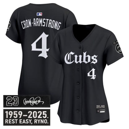 Women's Chicago Cubs 'Ryne Sandberg Tribute' Vapor Premier Limited Jersey - Gothic Edition - All Stitched