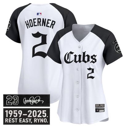 Women's Chicago Cubs 'Ryne Sandberg Tribute' Vapor Premier Limited Jersey - Gothic Edition - All Stitched