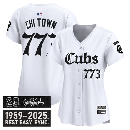 Women's Chicago Cubs 'Ryne Sandberg Tribute' Vapor Premier Limited Jersey - Gothic Edition - All Stitched