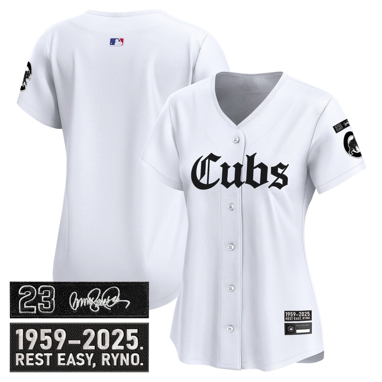 Women's Chicago Cubs 'Ryne Sandberg Tribute' Vapor Premier Limited Jersey - Gothic Edition - All Stitched