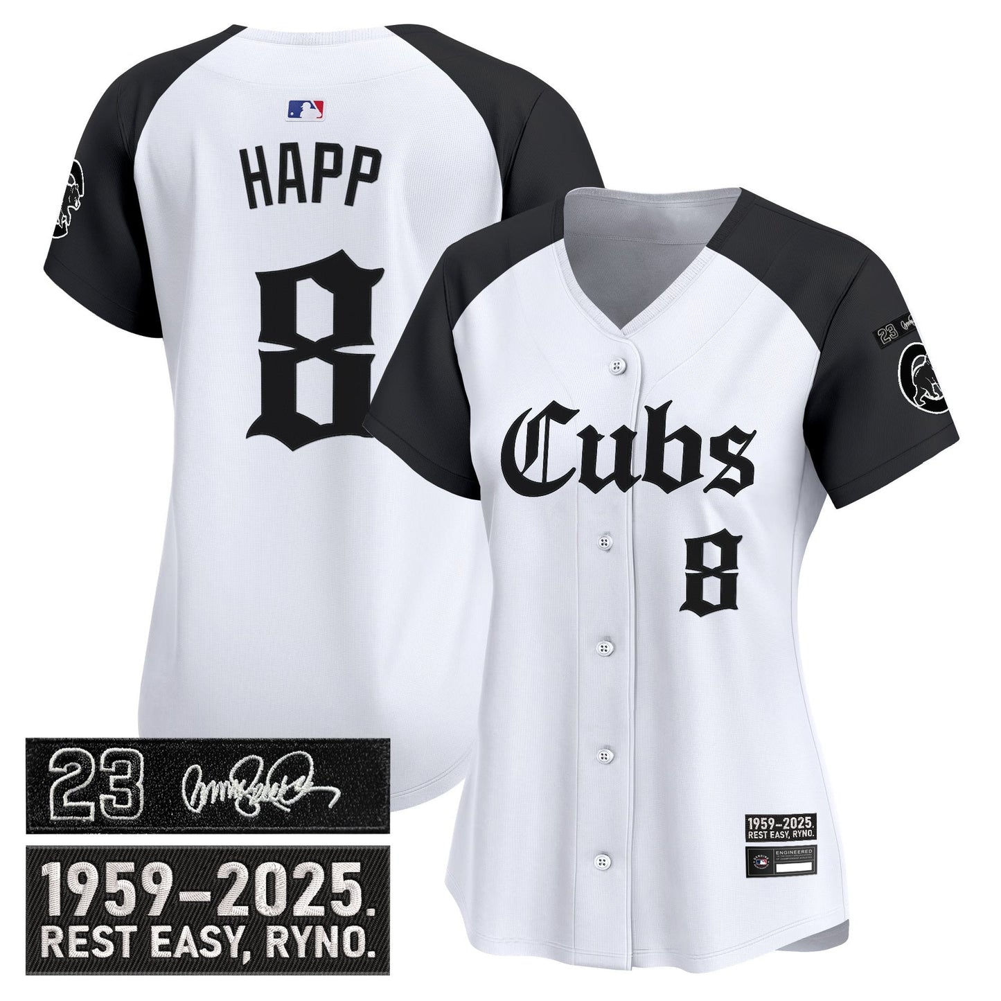 Women's Chicago Cubs 'Ryne Sandberg Tribute' Vapor Premier Limited Jersey - Gothic Edition - All Stitched