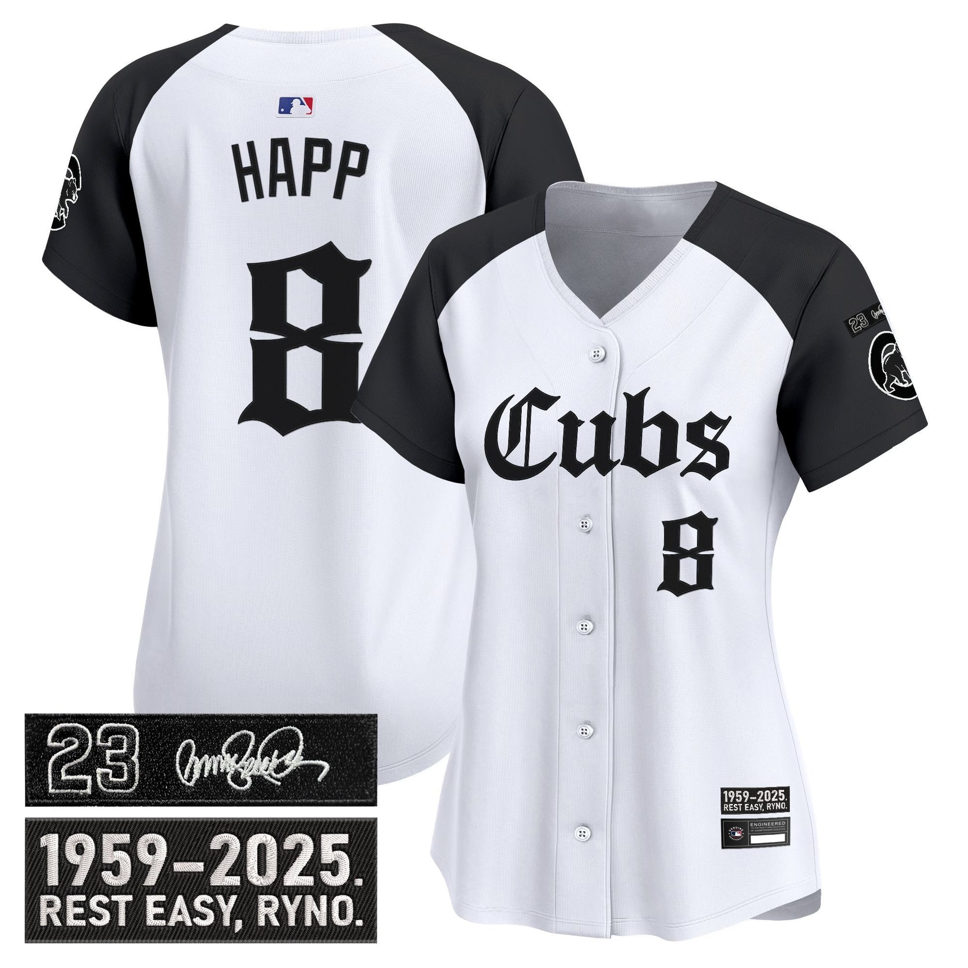 Women's Chicago Cubs 'Ryne Sandberg Tribute' Vapor Premier Limited Jersey - Gothic Edition - All Stitched
