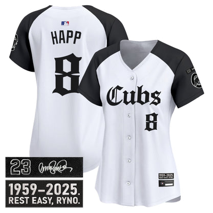 Women's Chicago Cubs 'Ryne Sandberg Tribute' Vapor Premier Limited Jersey - Gothic Edition - All Stitched