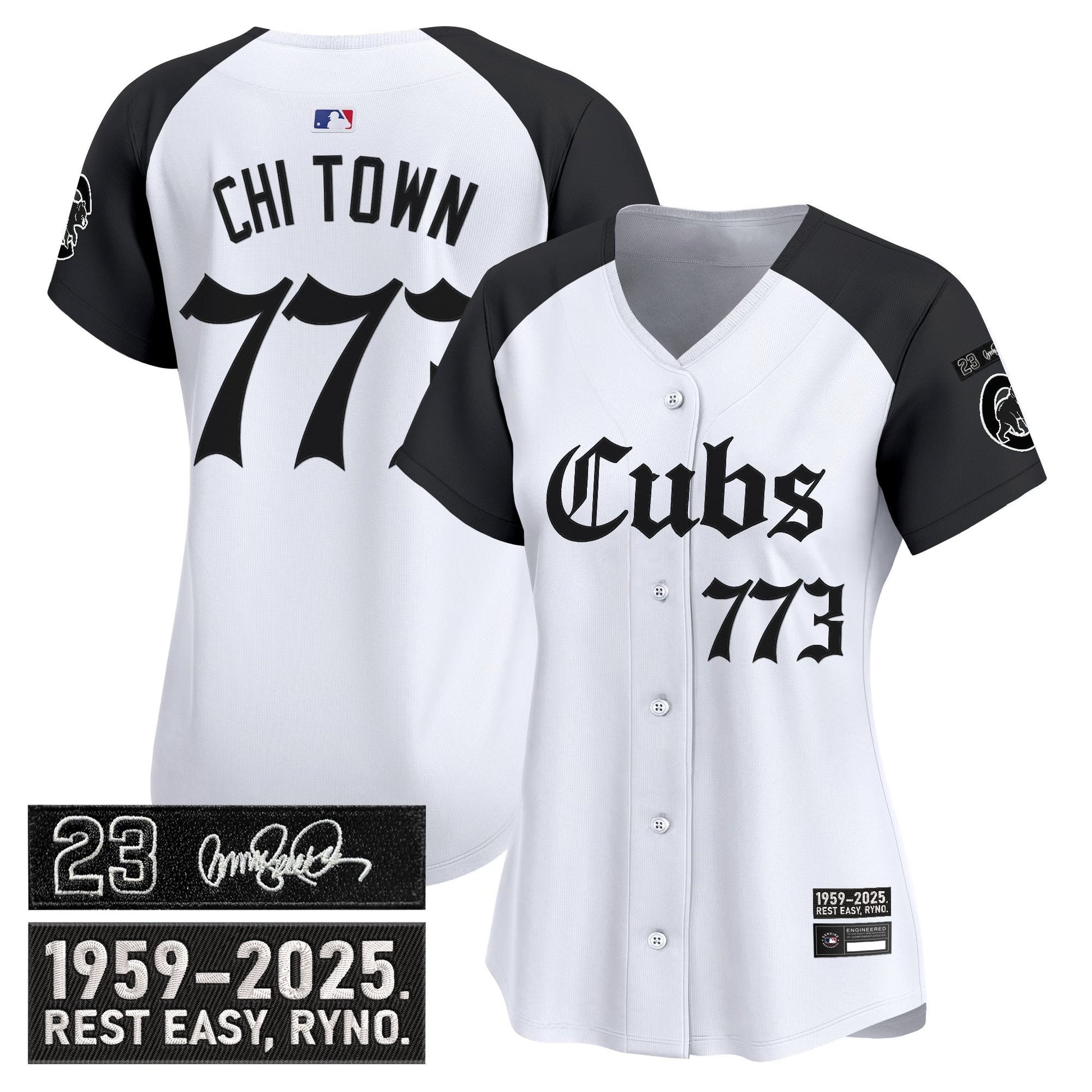 Women's Chicago Cubs 'Ryne Sandberg Tribute' Vapor Premier Limited Jersey - Gothic Edition - All Stitched