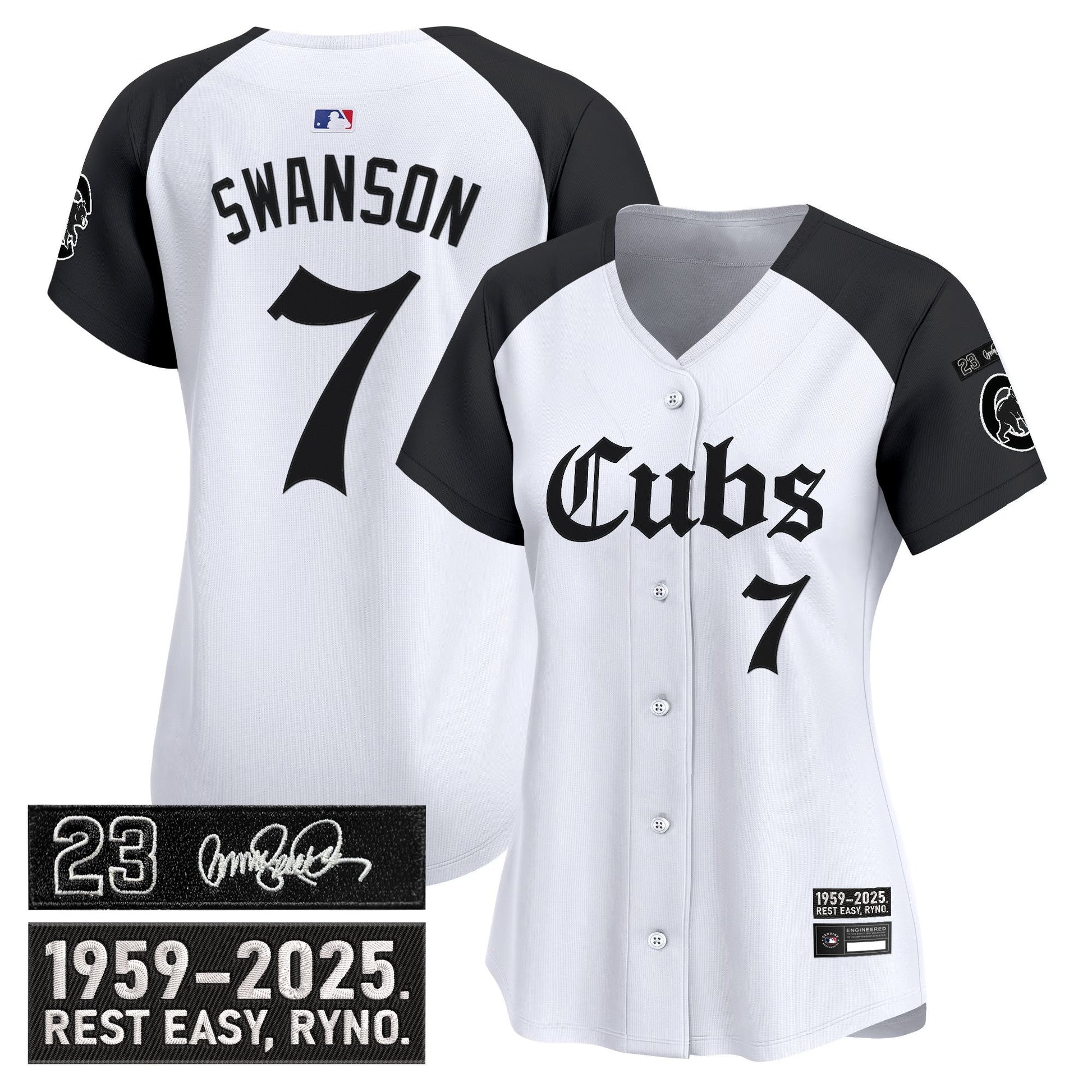 Women's Chicago Cubs 'Ryne Sandberg Tribute' Vapor Premier Limited Jersey - Gothic Edition - All Stitched