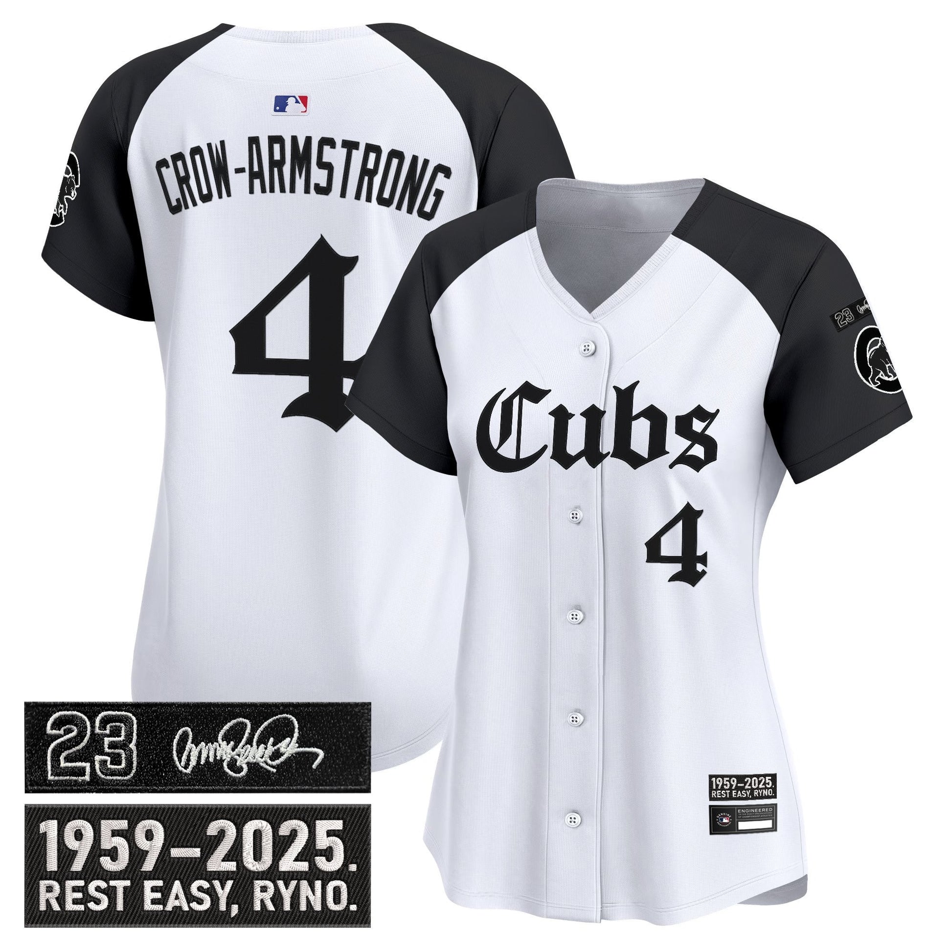 Women's Chicago Cubs 'Ryne Sandberg Tribute' Vapor Premier Limited Jersey - Gothic Edition - All Stitched