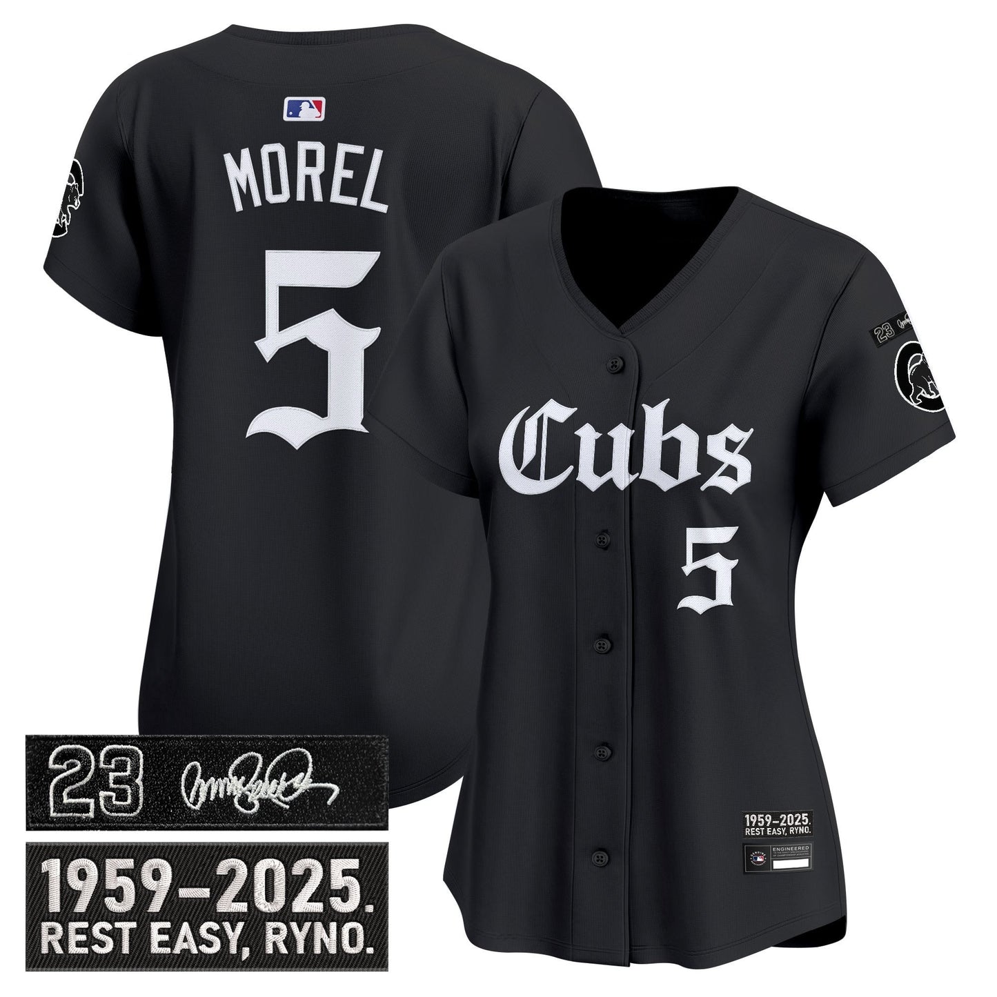 Women's Chicago Cubs 'Ryne Sandberg Tribute' Vapor Premier Limited Jersey - Gothic Edition - All Stitched
