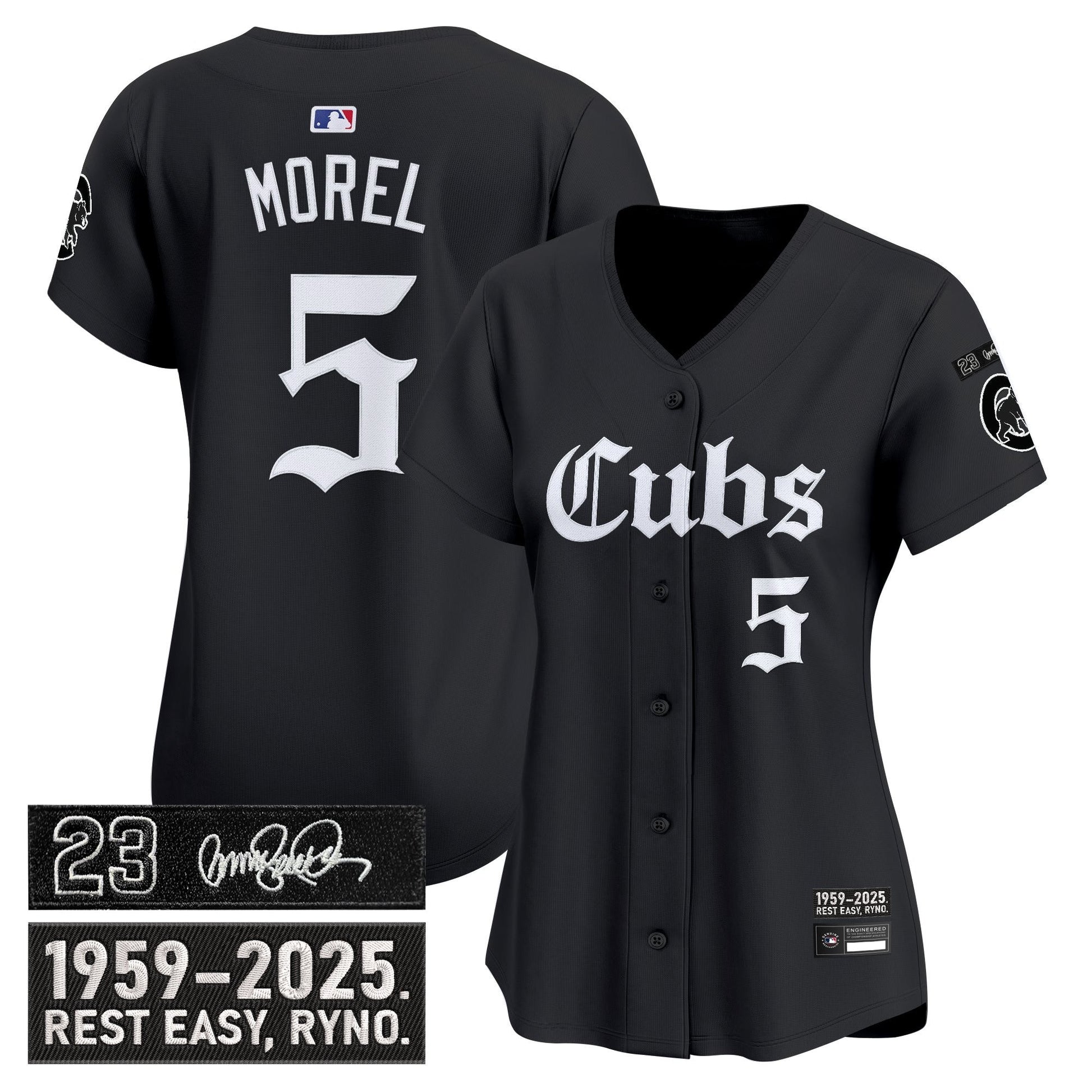 Women's Chicago Cubs 'Ryne Sandberg Tribute' Vapor Premier Limited Jersey - Gothic Edition - All Stitched
