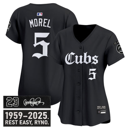 Women's Chicago Cubs 'Ryne Sandberg Tribute' Vapor Premier Limited Jersey - Gothic Edition - All Stitched
