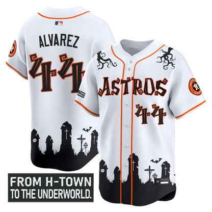 Men's Houston Astros 'Halloween Shadows Edition' Vapor Premier Limited Jersey - Stitched