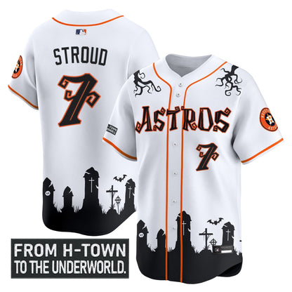 Men's Houston Astros 'Halloween Shadows Edition' Vapor Premier Limited Jersey - Stitched