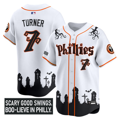 Men's Philadelphia Phillies 'Halloween Spooky Edition' Premier Limited Jersey - Stitched