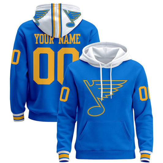 St. Louis Blues 2025/26 Premium Custom Pullover Hoodie - All Stitched