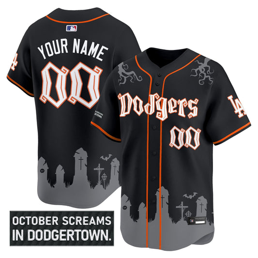 Los Angeles Dodgers 'Halloween Edition' Premier Limited Custom Jersey - Stitched