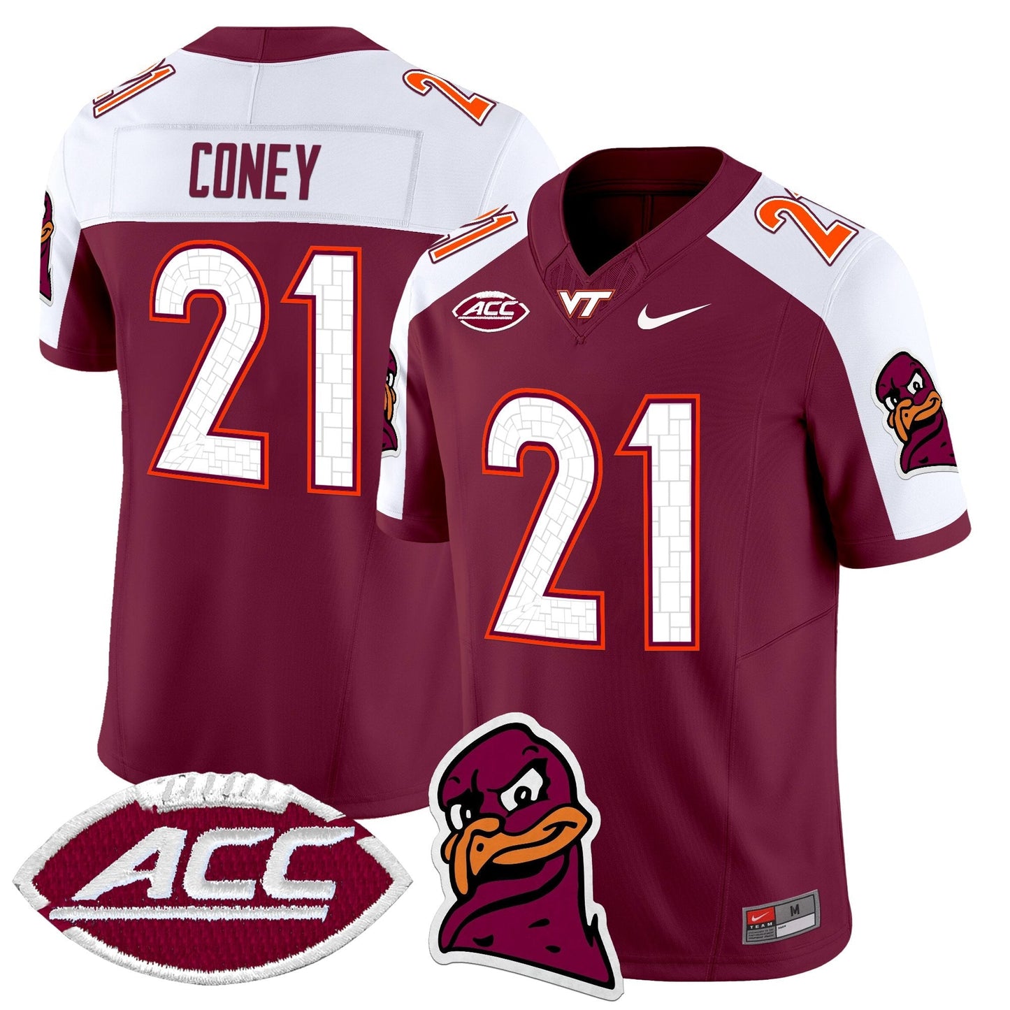 Men's Virginia Tech Hokies 2025 Vapor Limited Jersey - All Stitched