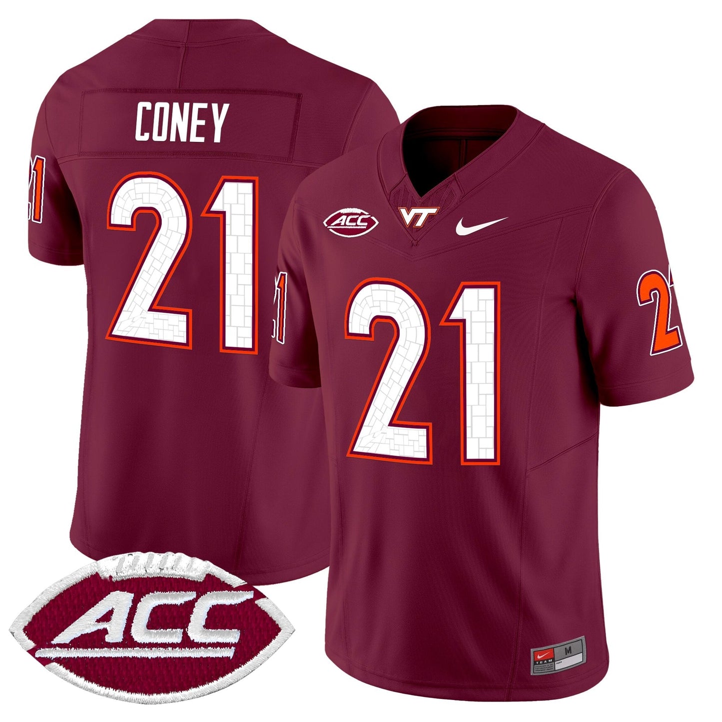 Men's Virginia Tech Hokies 2025 Vapor Limited Jersey - All Stitched