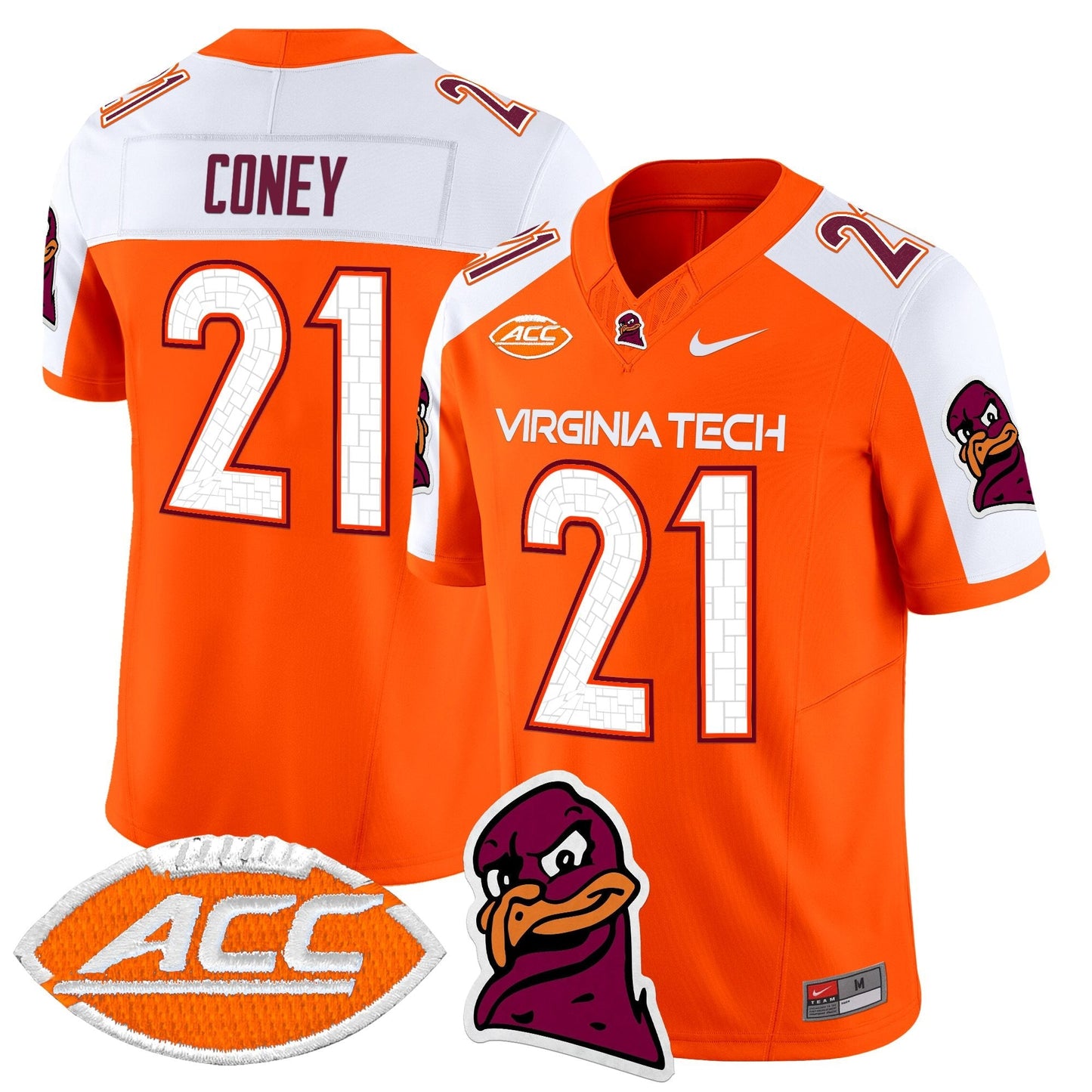 Men's Virginia Tech Hokies 2025 Vapor Limited Jersey - All Stitched