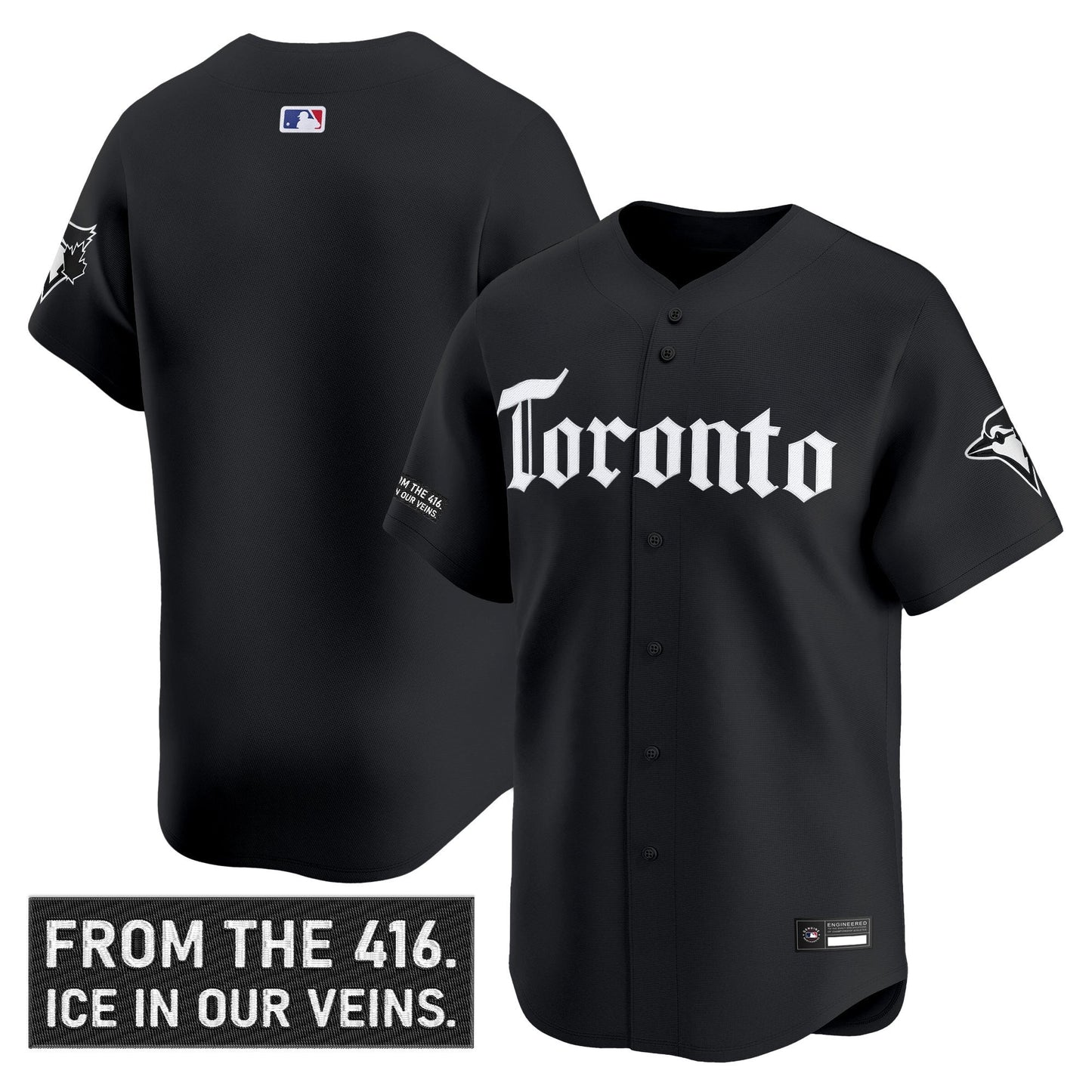 Men's Toronto Blue Jays 'Gothic North Edition' Vapor Premier Limited Jersey - All Stitched