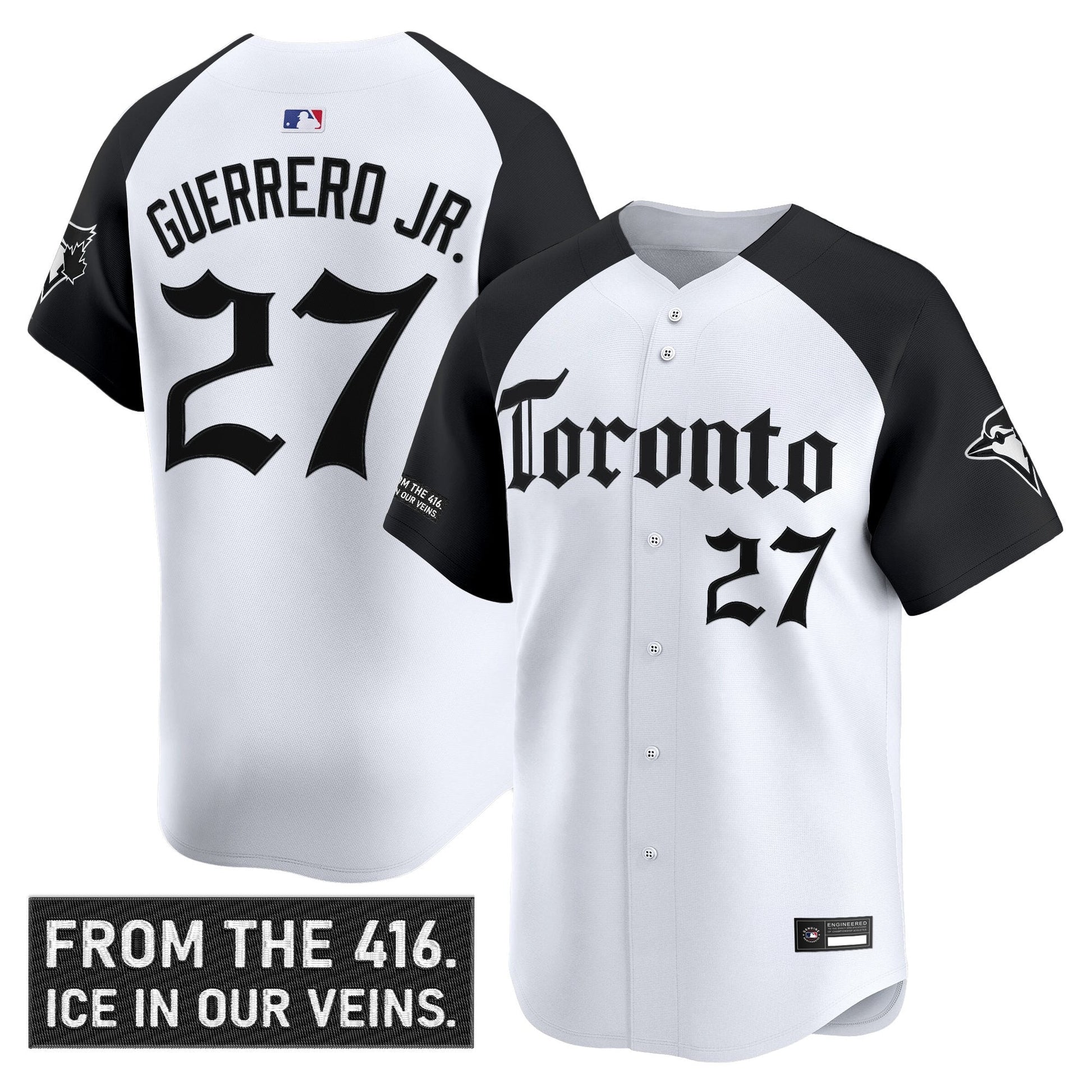 Men's Toronto Blue Jays 'Gothic North Edition' Vapor Premier Limited Jersey - All Stitched