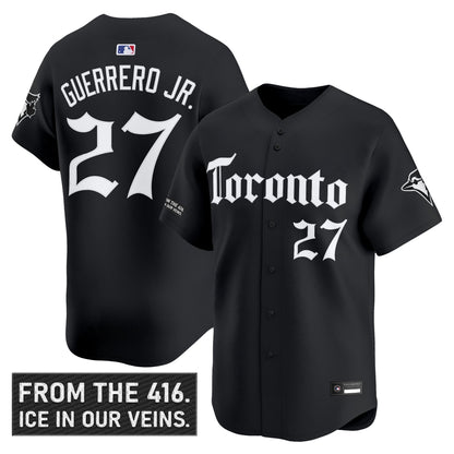 Men's Toronto Blue Jays 'Gothic North Edition' Vapor Premier Limited Jersey - All Stitched