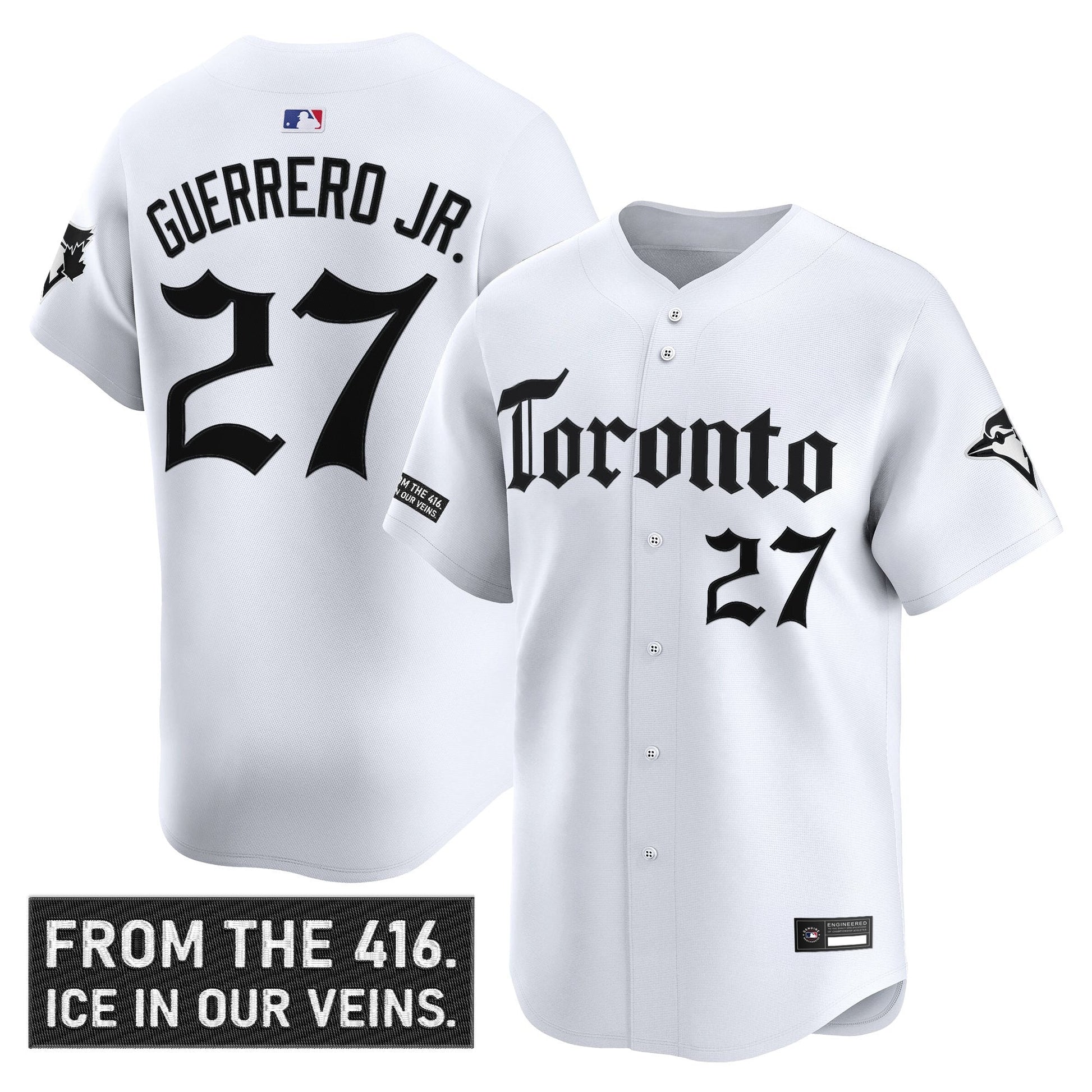 Men's Toronto Blue Jays 'Gothic North Edition' Vapor Premier Limited Jersey - All Stitched