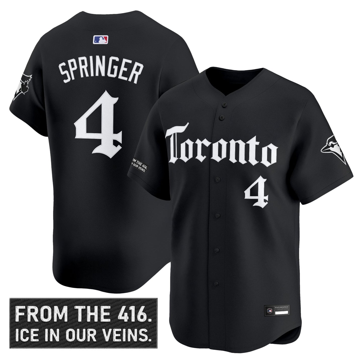 Men's Toronto Blue Jays 'Gothic North Edition' Vapor Premier Limited Jersey - All Stitched
