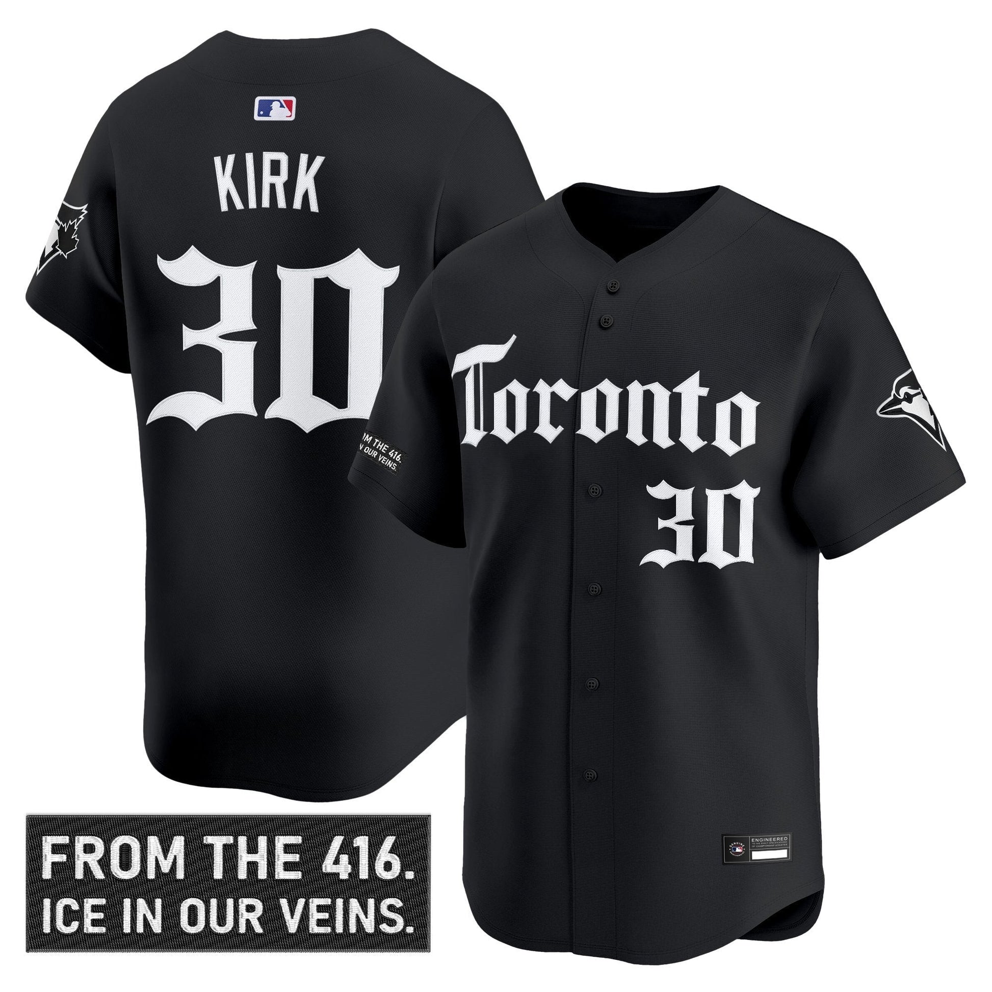 Men's Toronto Blue Jays 'Gothic North Edition' Vapor Premier Limited Jersey - All Stitched