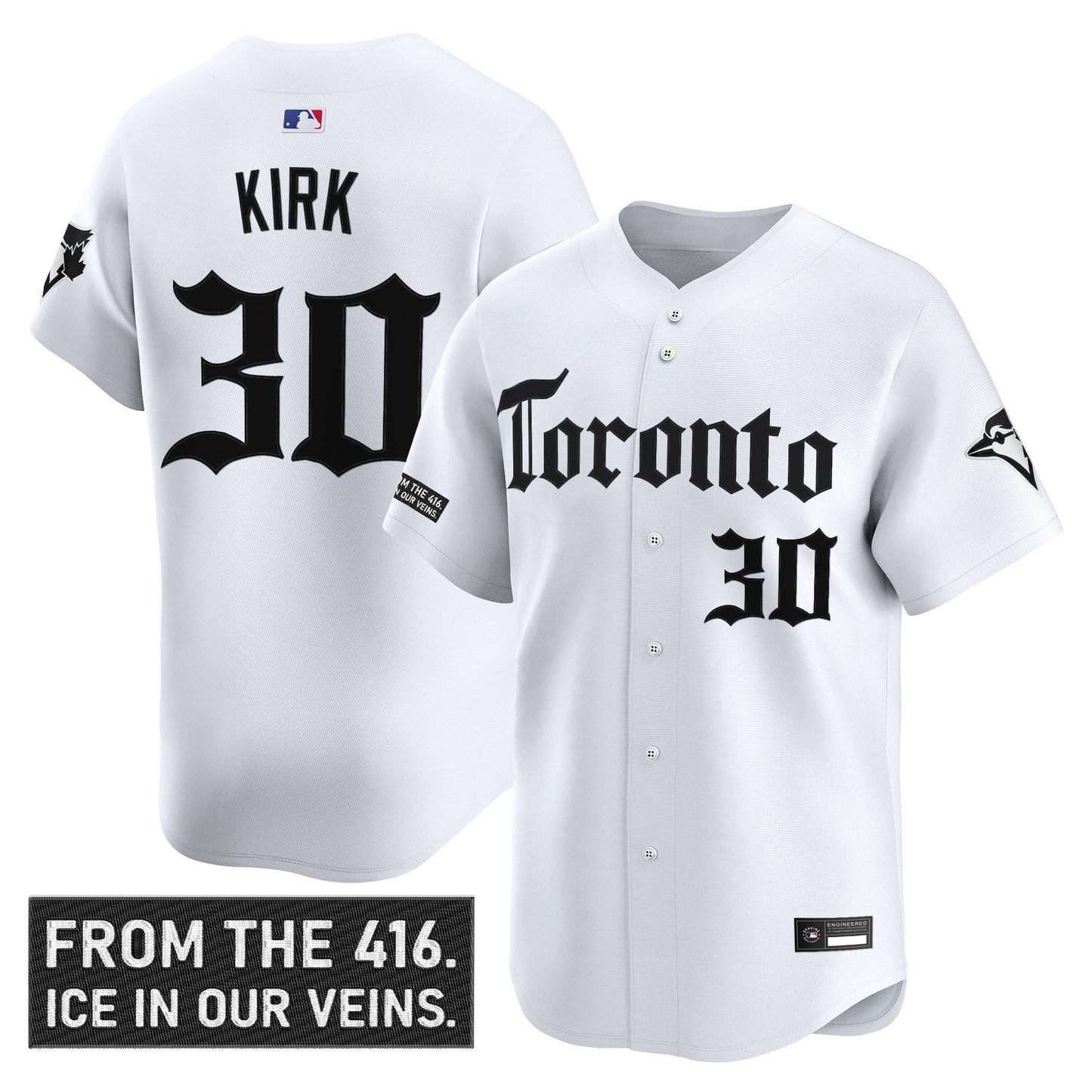 Men's Toronto Blue Jays 'Gothic North Edition' Vapor Premier Limited Jersey - All Stitched