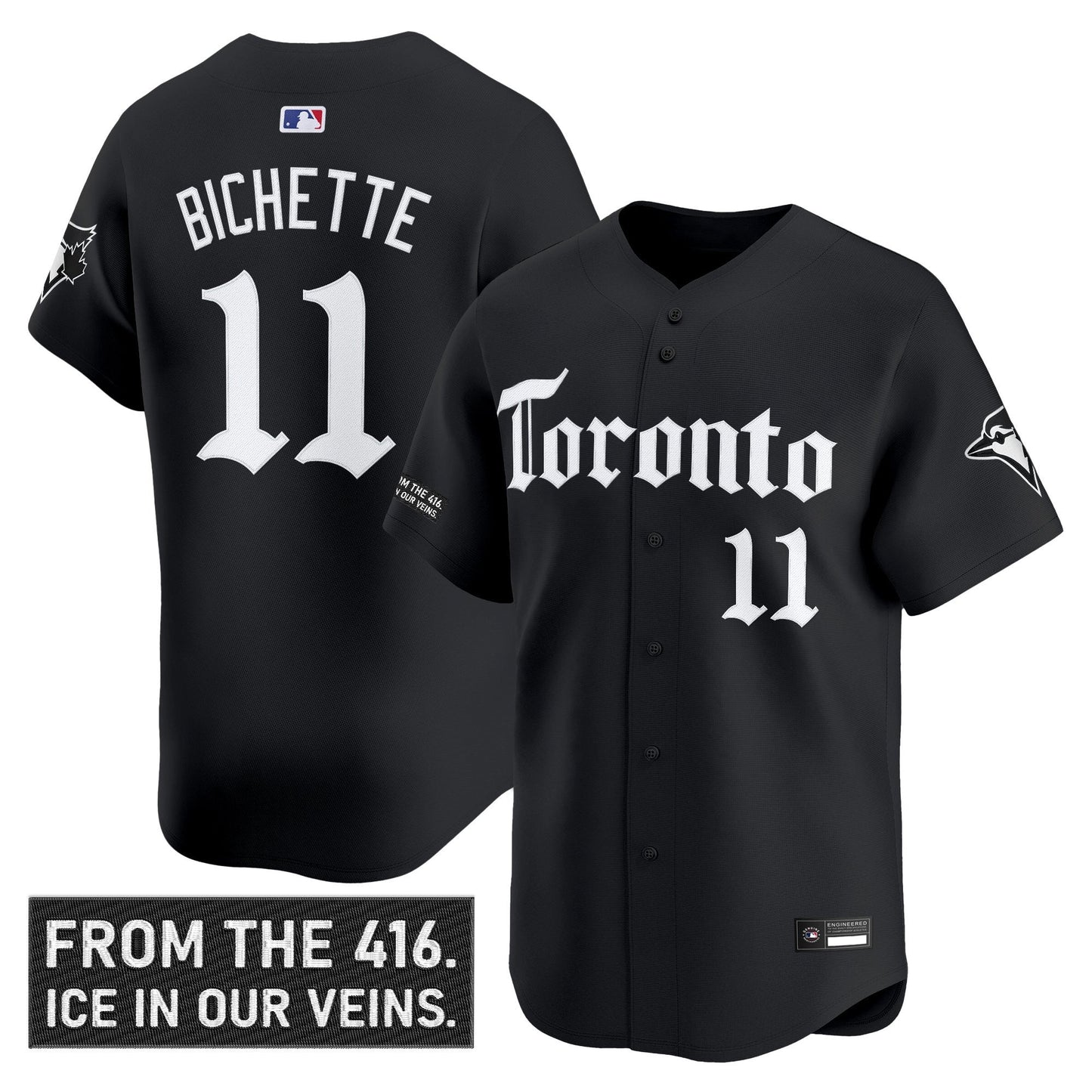 Men's Toronto Blue Jays 'Gothic North Edition' Vapor Premier Limited Jersey - All Stitched