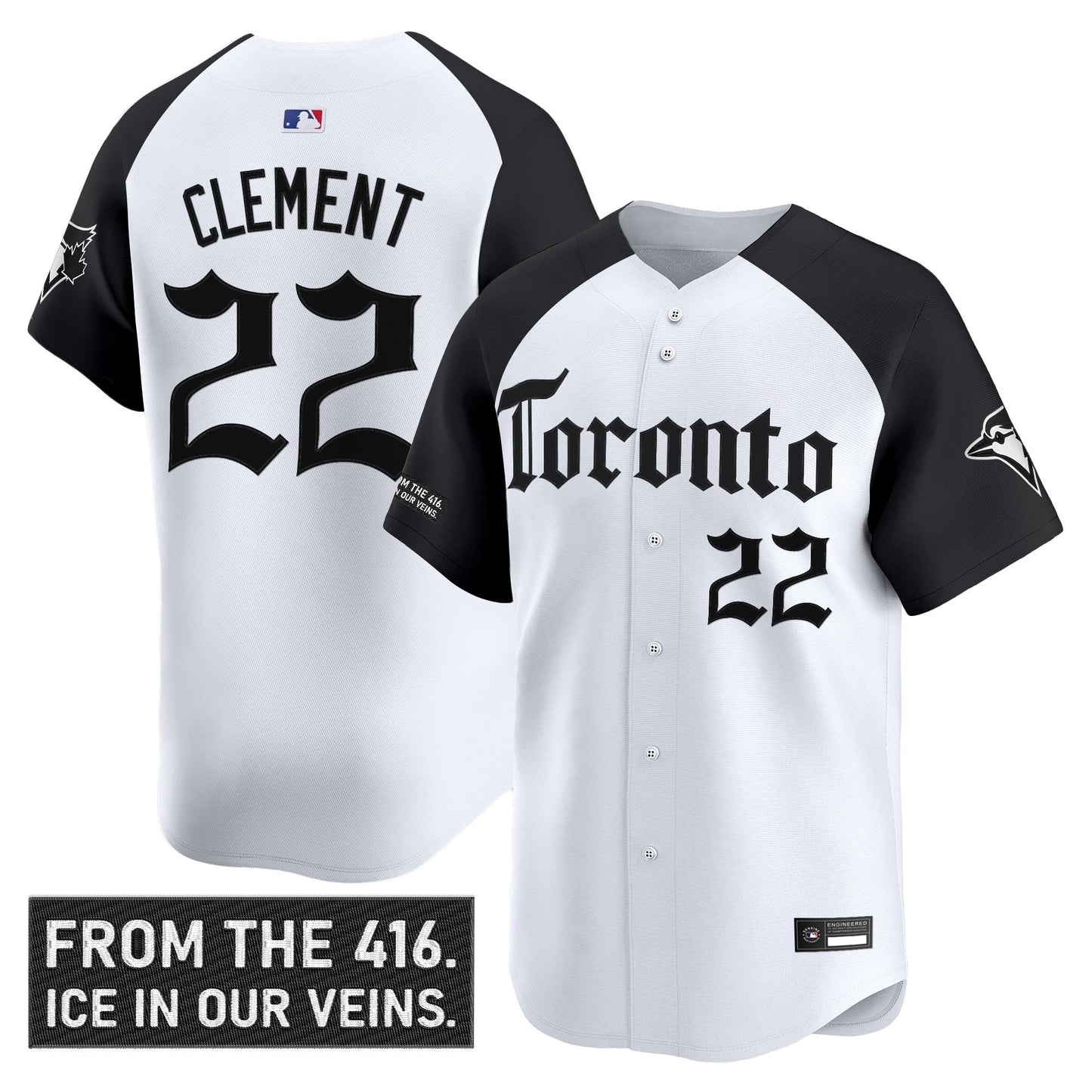 Men's Toronto Blue Jays 'Gothic North Edition' Vapor Premier Limited Jersey - All Stitched